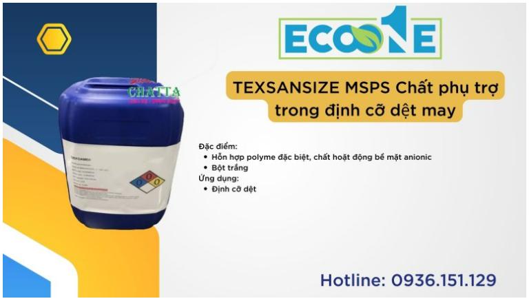 TEXSANSIZE MSPS Chất phụ trợ trong định cỡ dệt may